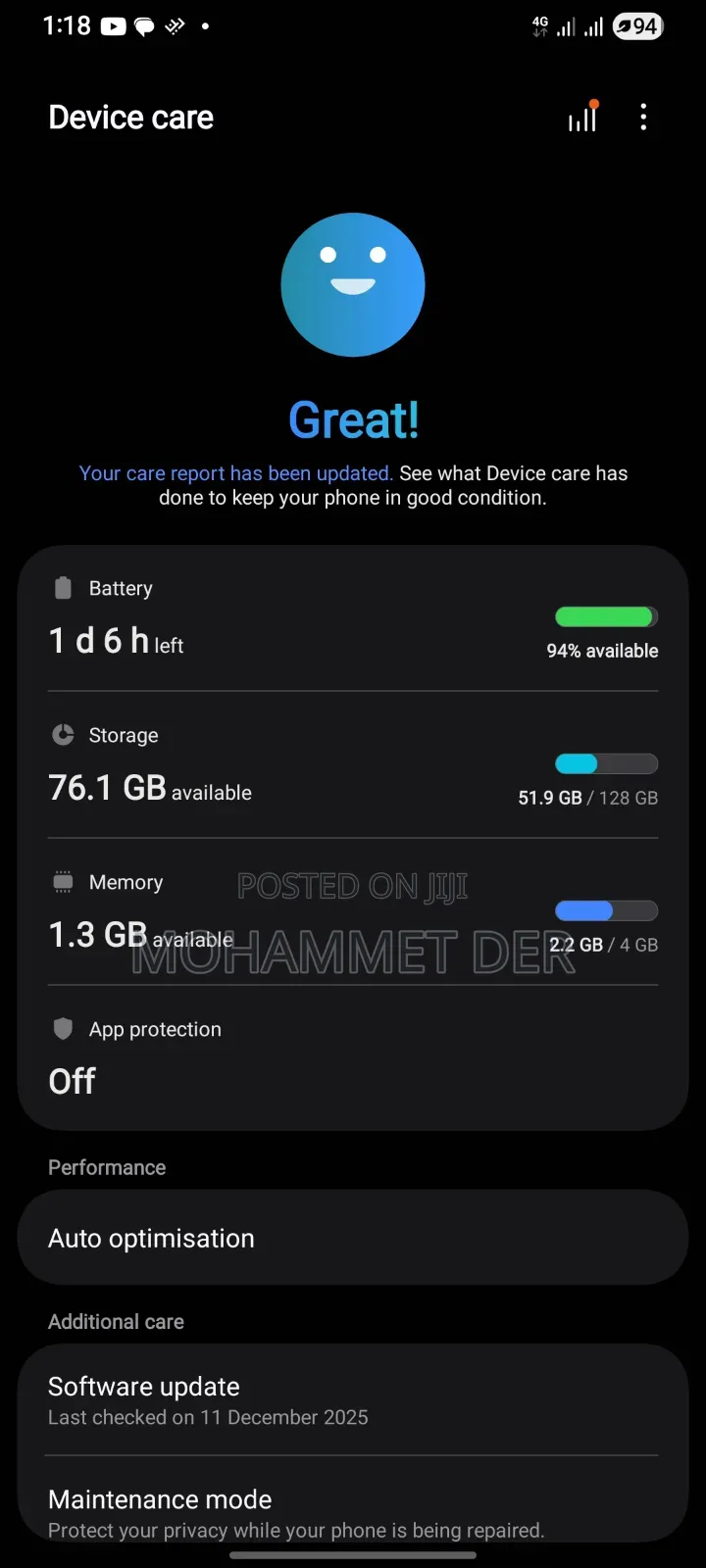 Samsung Galaxy A05s 128 GB Black