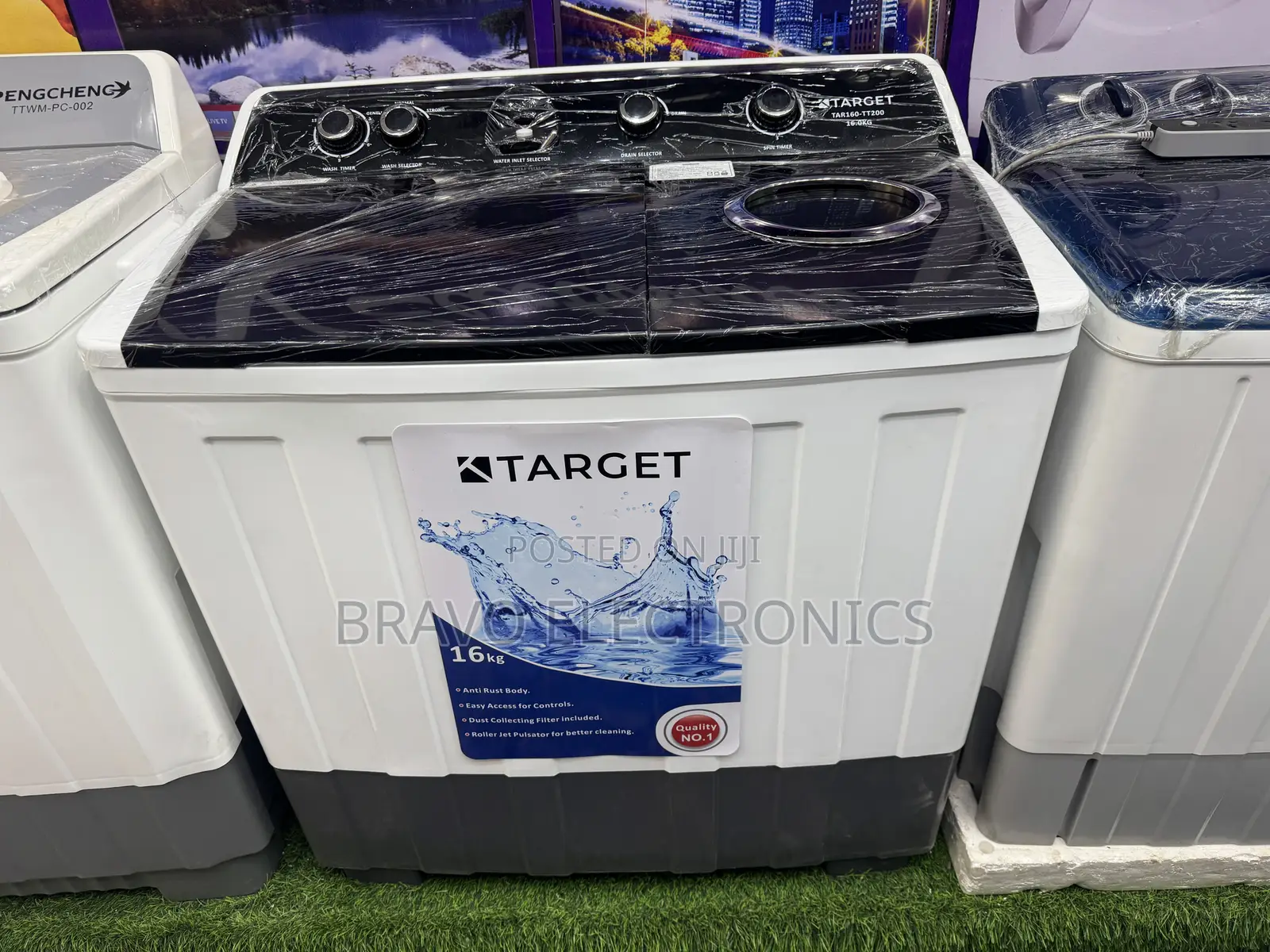 Target 16kg Semi Automatic Washing | Copper Motor | Heavy Duty Washer