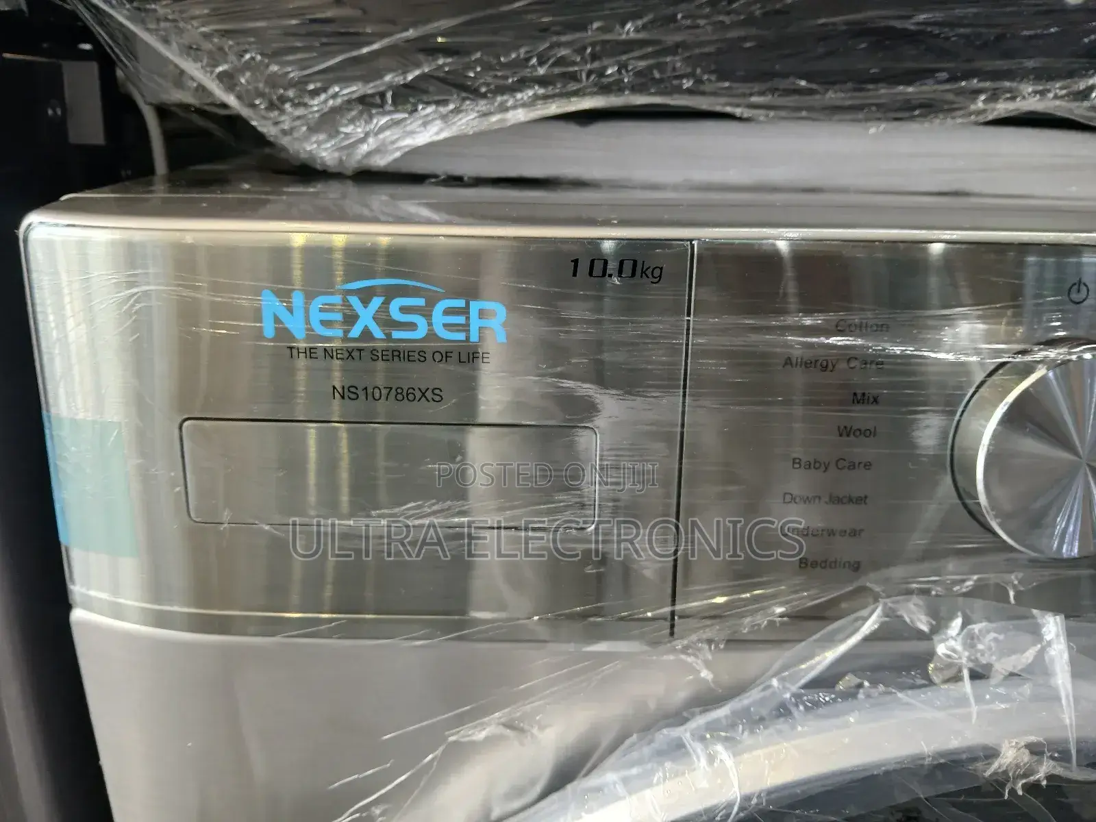 Nexser 10kg-Front-Load Automatic Washing Machine With Washer-