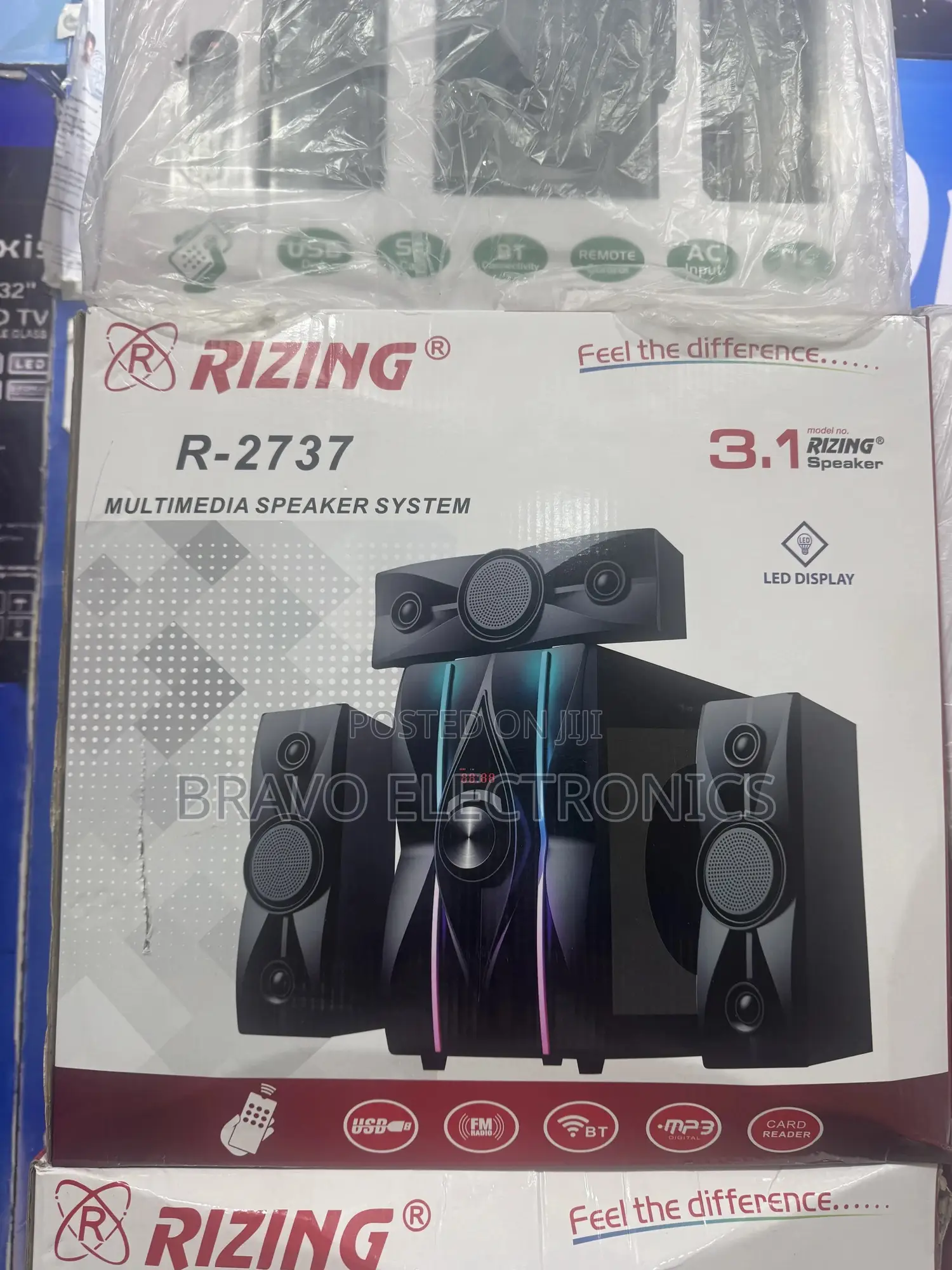 Rizing 3 Speaker Sound System | Deep Bass Powerful Audio