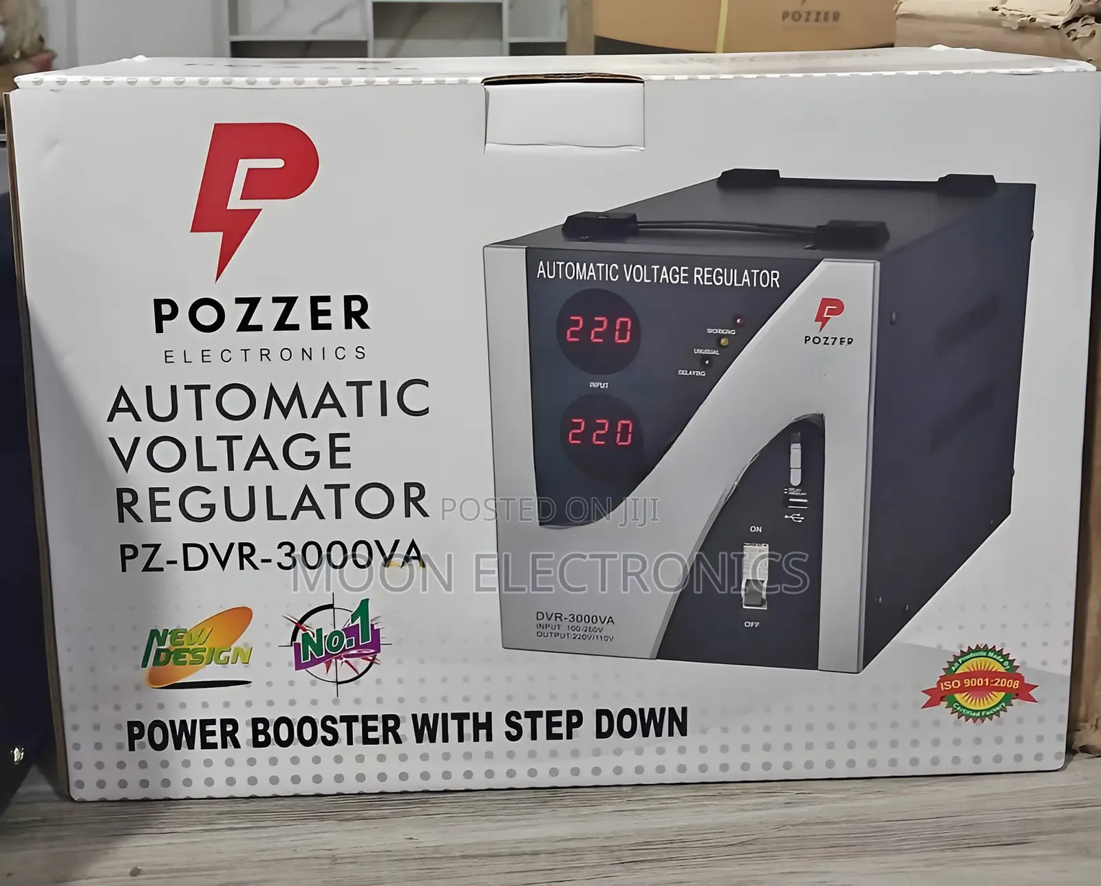 Pozzer 1000w Digital Voltage Stabilizer - Smart Power Protector