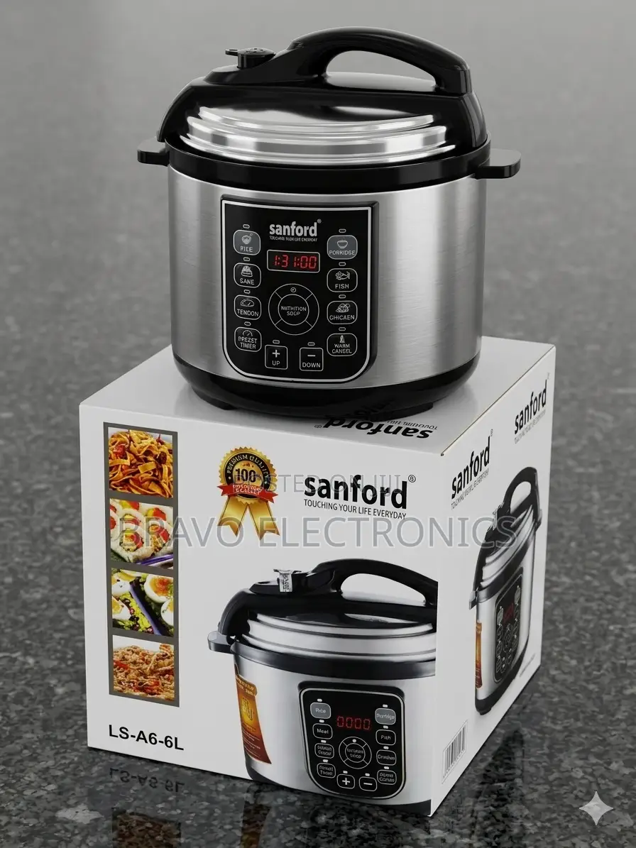 Sanford 6l Pressure Cooker | New Model | Fast Safe Cooking