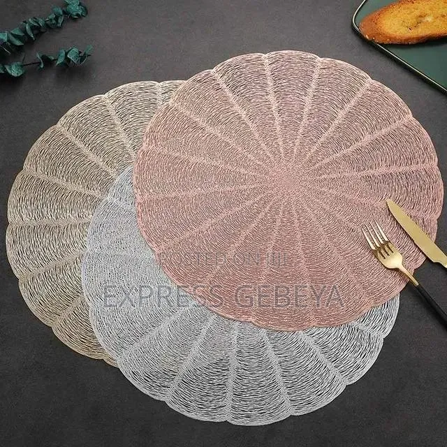 Dining Table Round PVC Mat የገበታ ጣል ጣል/የገበታ ምንጣፍ Table Mat