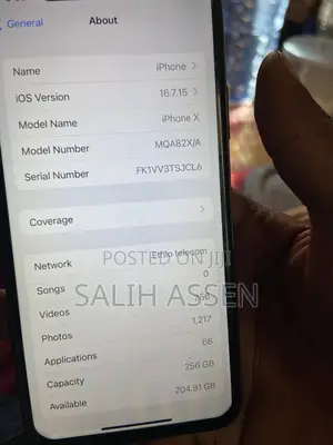 Apple iPhone X 256 GB Black