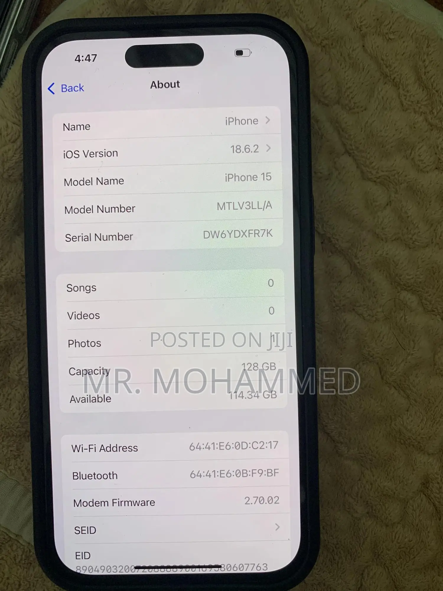 Apple iPhone 15 128 GB Black