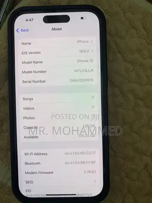 Apple iPhone 15 128 GB Black