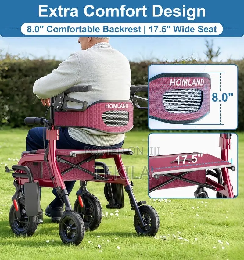 Homeland 2 in 1 Walker and Seater Wheelchair