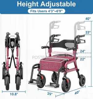 Homeland 2 in 1 Walker and Seater Wheelchair