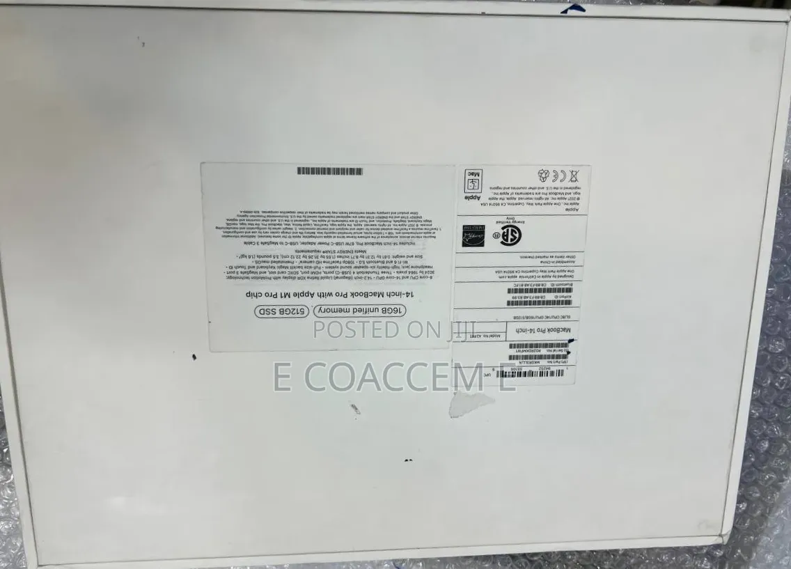 New Laptop Apple MacBook 16GB SSD 512GB