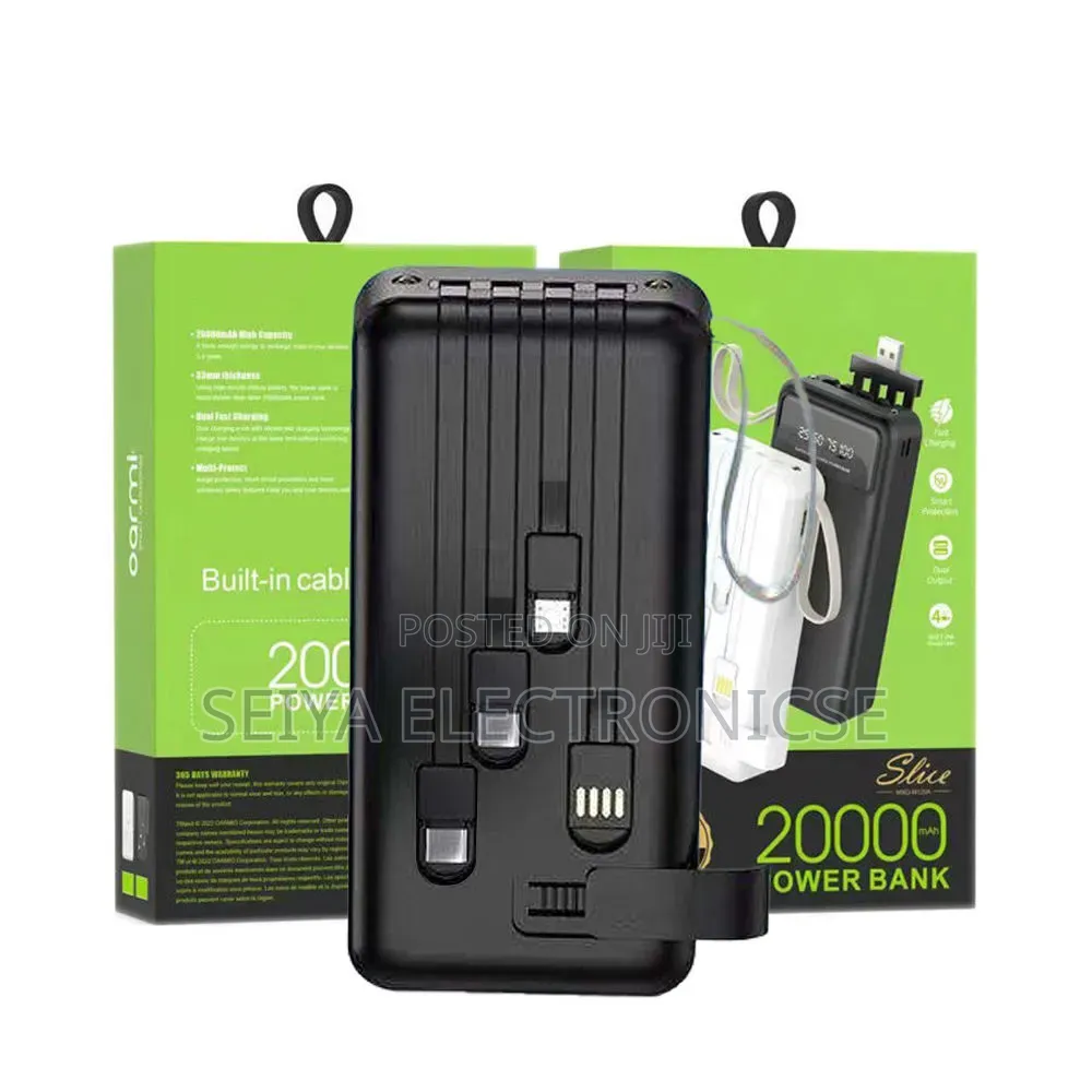 Calus Power Bank. 20,000mah Fast-Charging 22.5w With Four Cable