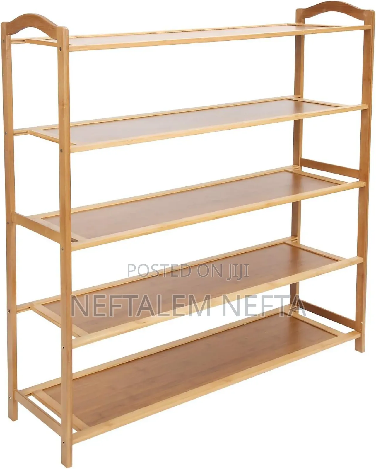 ውብ የሆነ የእንጨት 6-Layer Shoes Rack