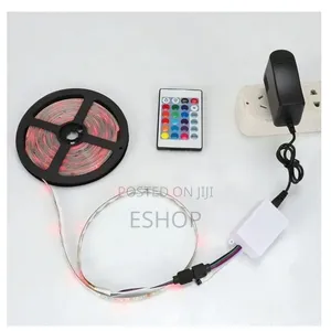 Super Bright 5m Led Strip With Remote - Durable Material Easy Setup