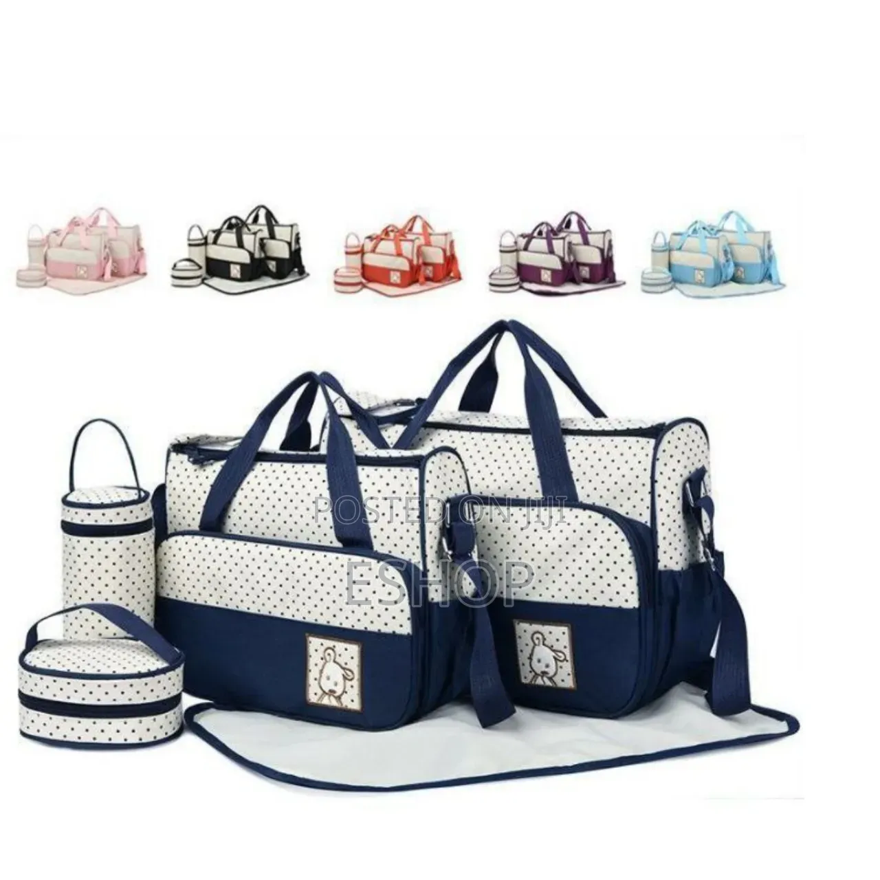 5-in-1 Mother Baby Essential Set – Large Tote + Mummy Bag