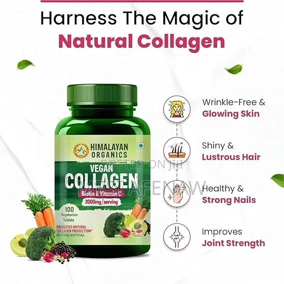 Imported: Organics Vegan Collagen (100 Tablets) – 2000mg