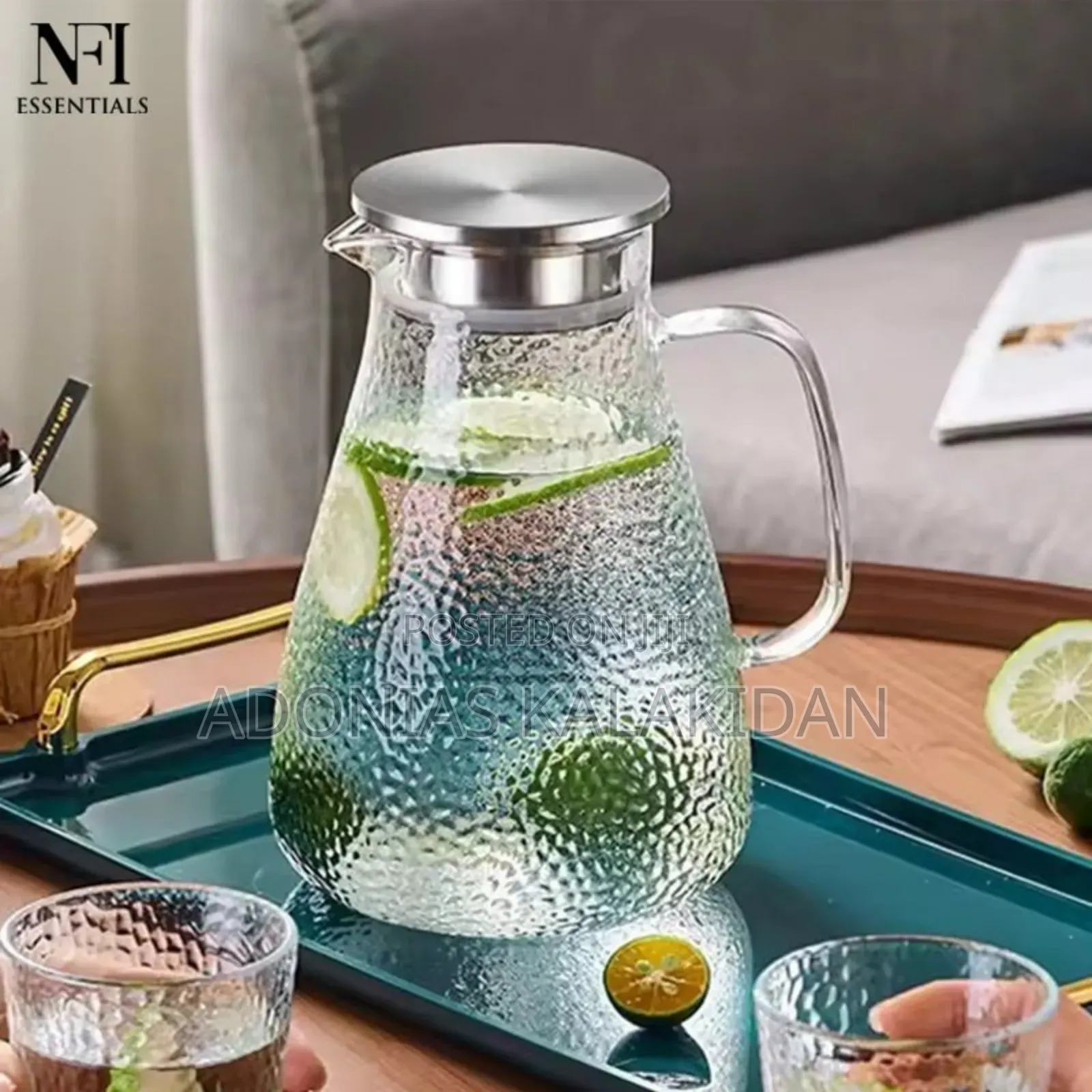 Juice And Water Glass Pitcher Jug