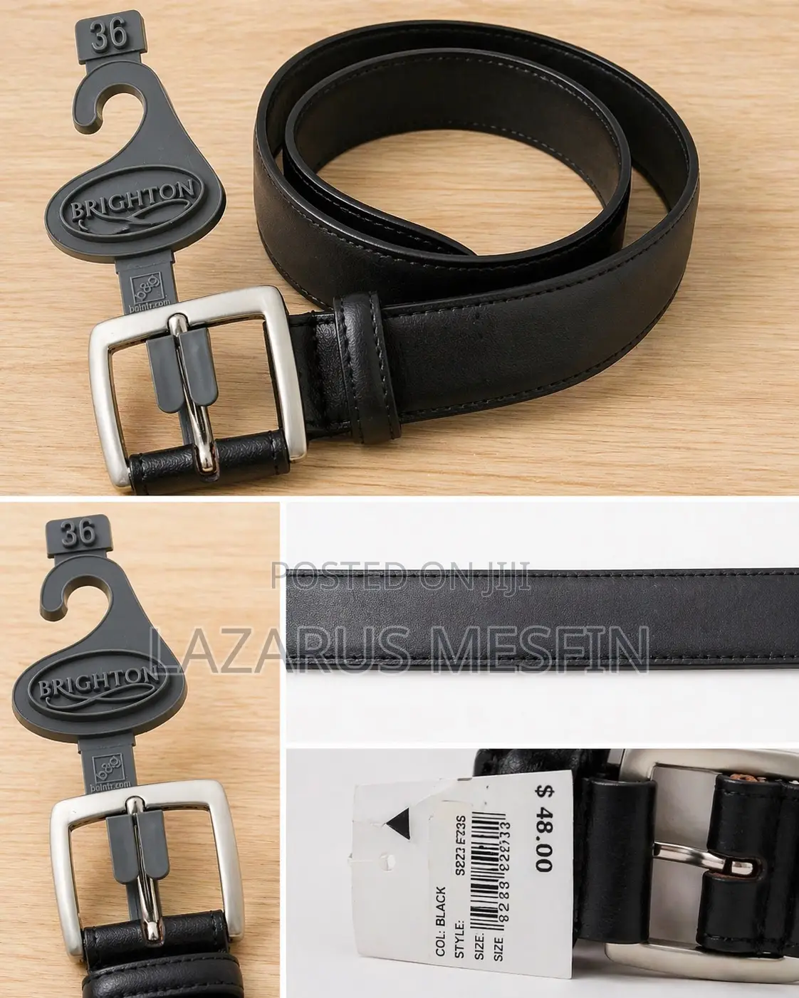 Original Brighton Genuine Leather Belt – Imported From Usa