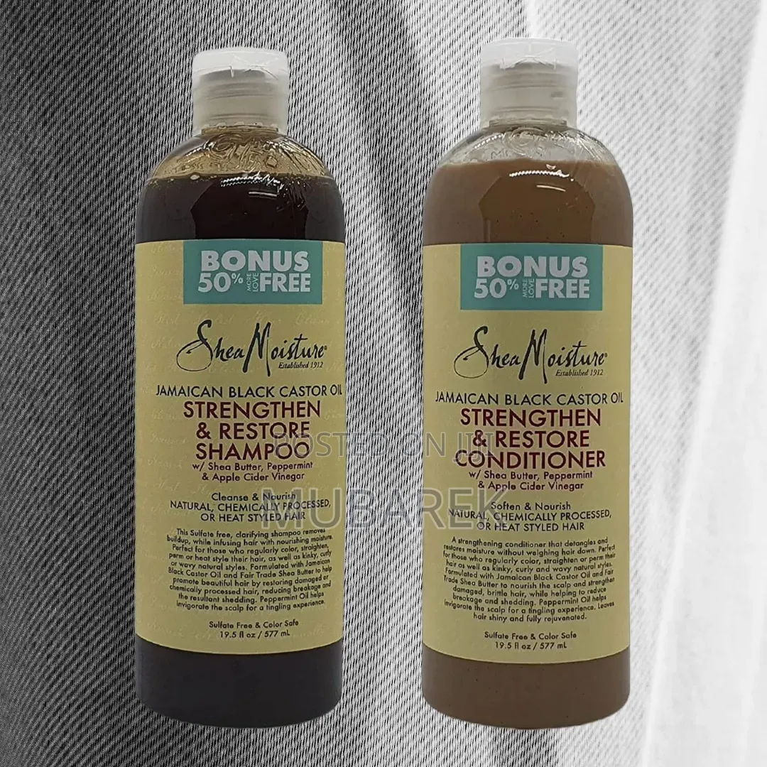 Best Hair Growth Duo: Shea Moisture Castor Oil Shampoo Set