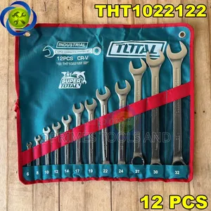 Total 12-Piece Industrial Combination Spanner Set