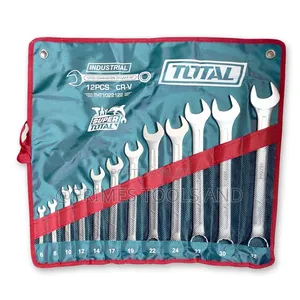 Total 12-Piece Industrial Combination Spanner Set