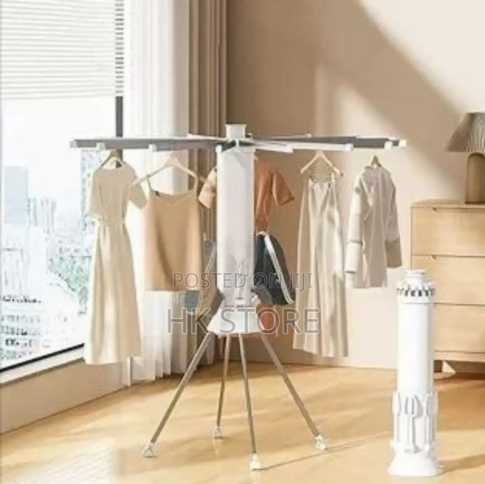 Octopus Folding Clothes Rack ዘመናዊ ተሽከርካሪ የልብስ ማስጫ