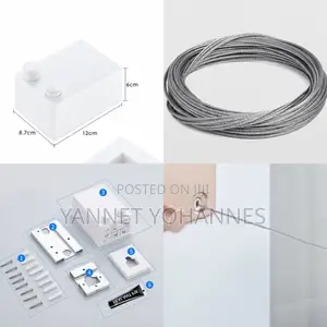 Wall Mounted Retractable Clothesline Indoor/Outdoor Laundry Line