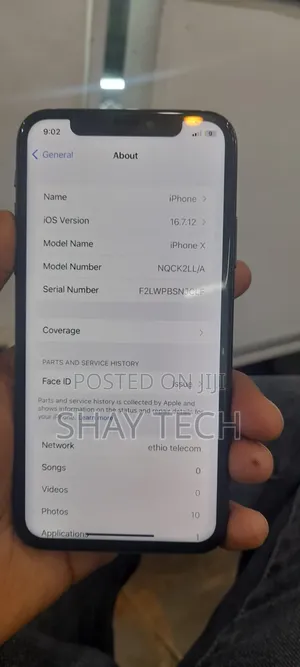 Apple iPhone X 64 GB Black