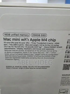 New Desktop Computer Apple Mac Mini 16GB Apple M4 SSD 256GB