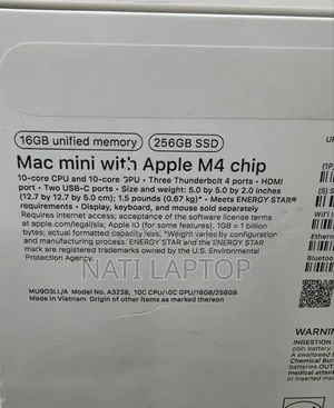 New Desktop Computer Apple Mac Mini M4 Pro 16GB Apple M4 Pro SSD 256GB