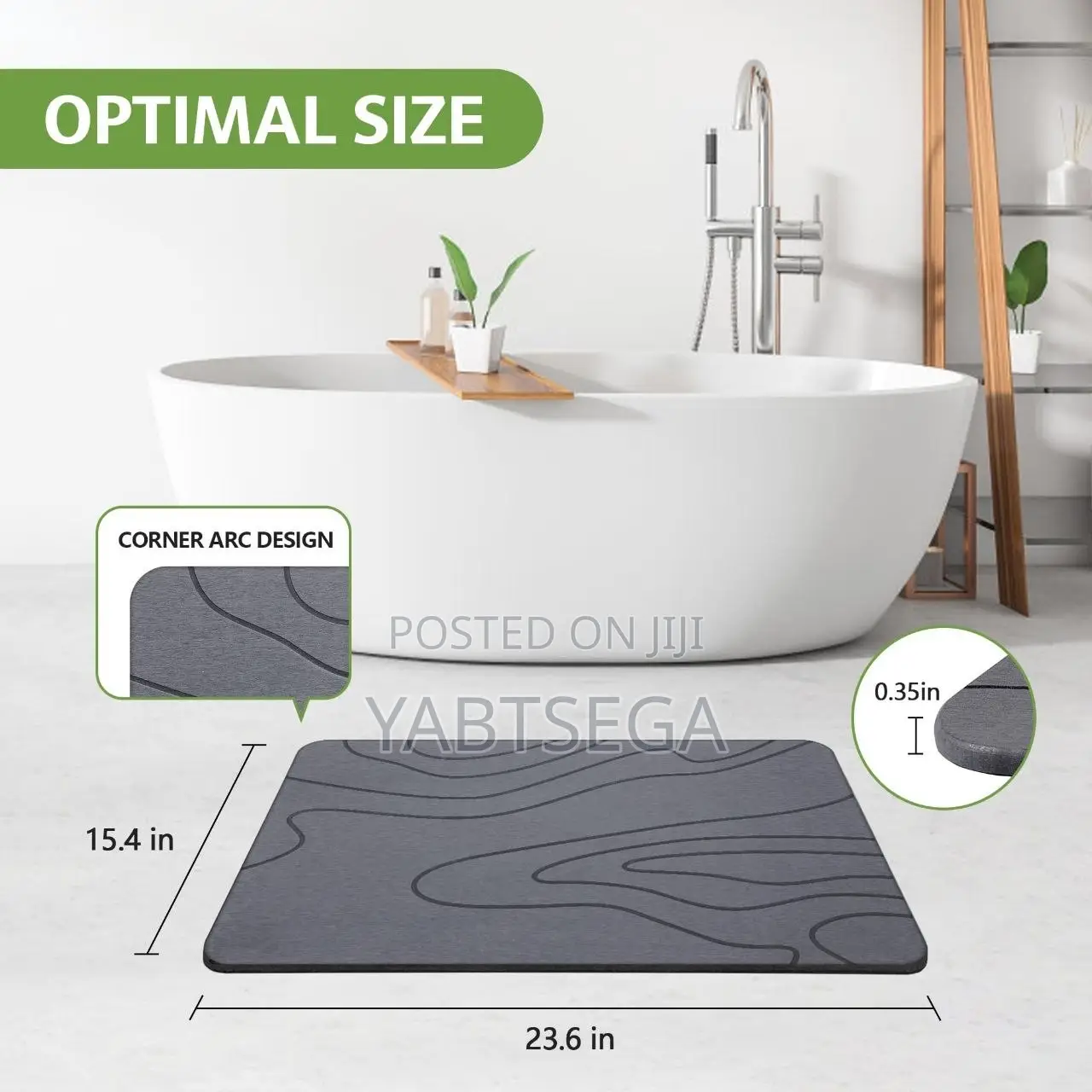 Diatomaceous Earth Bath Mat