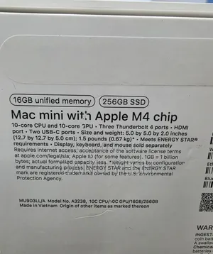 New Laptop Apple MacBook 16GB Apple M4 SSD 256GB