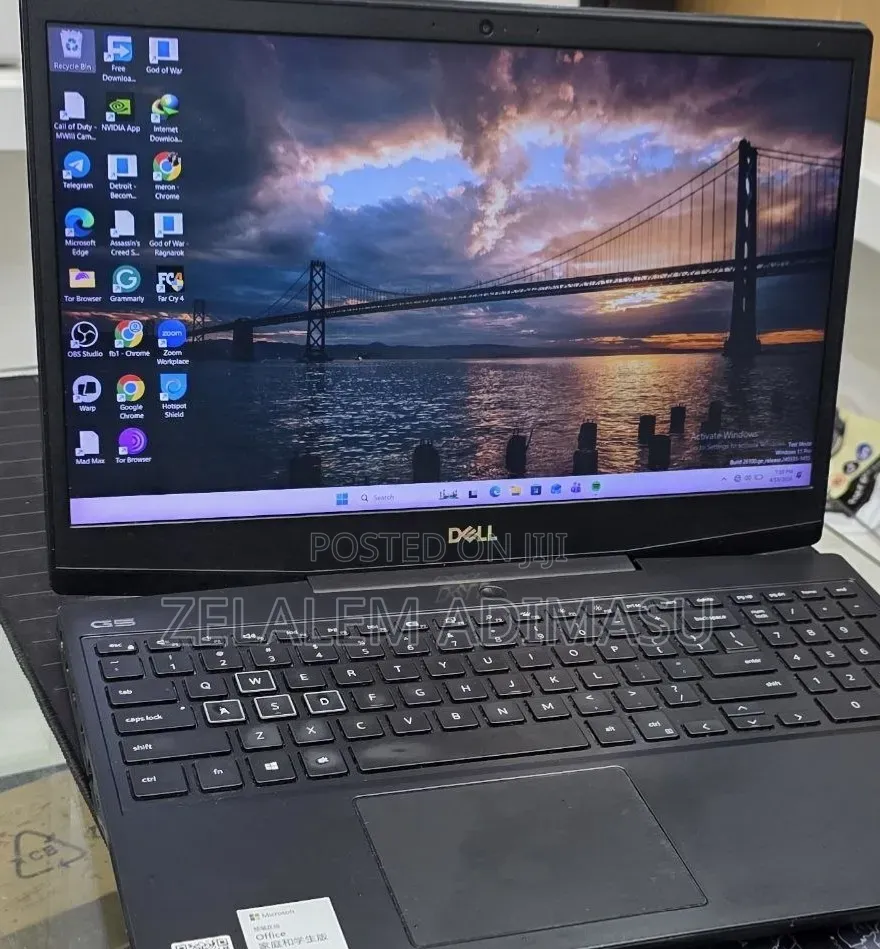New Laptop Dell G15 5511 32GB Intel Core i7 SSD 512GB