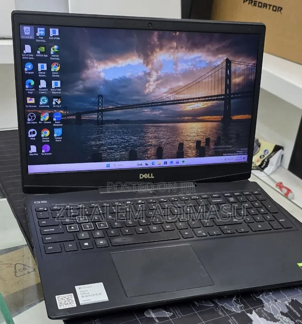 New Laptop Dell G15 5511 32GB Intel Core i7 SSD 512GB