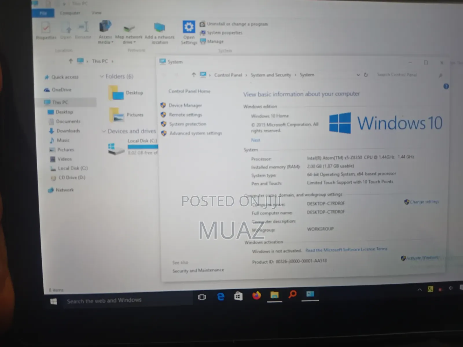 Laptop Lenovo IdeaPad D330 2GB Intel Atom HDD 32GB