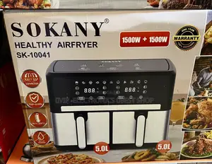 ​Sokany Healthy Air Fryer (Dual Basket) - Model Sk-10041
