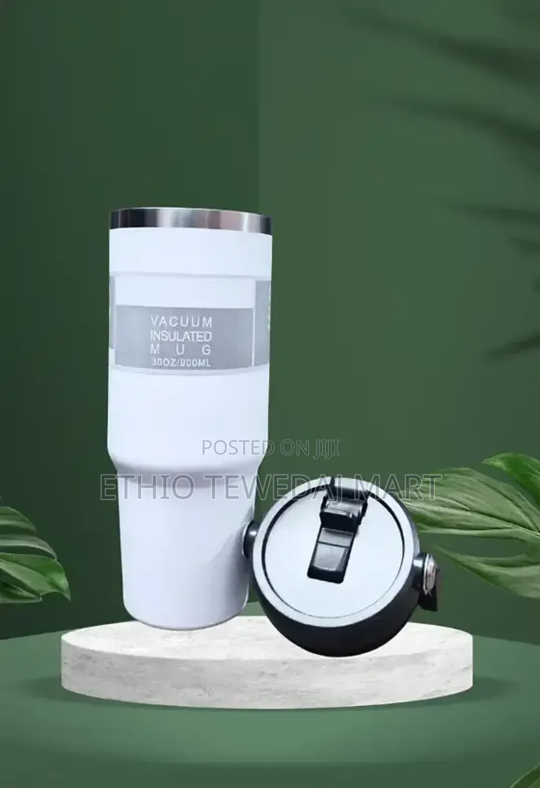 Vacuum Insulated Mug 900ml Mug (30oz) With Handle Hot Cold