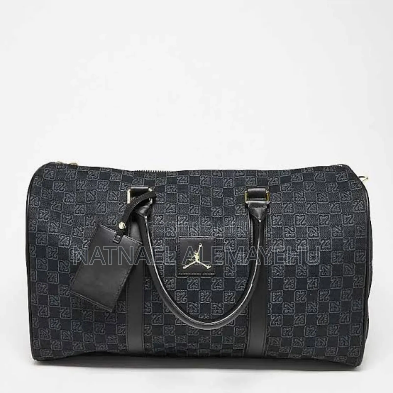 Nike Air Jordan Bag Features a Black Suitable for Travel or Gym Uses