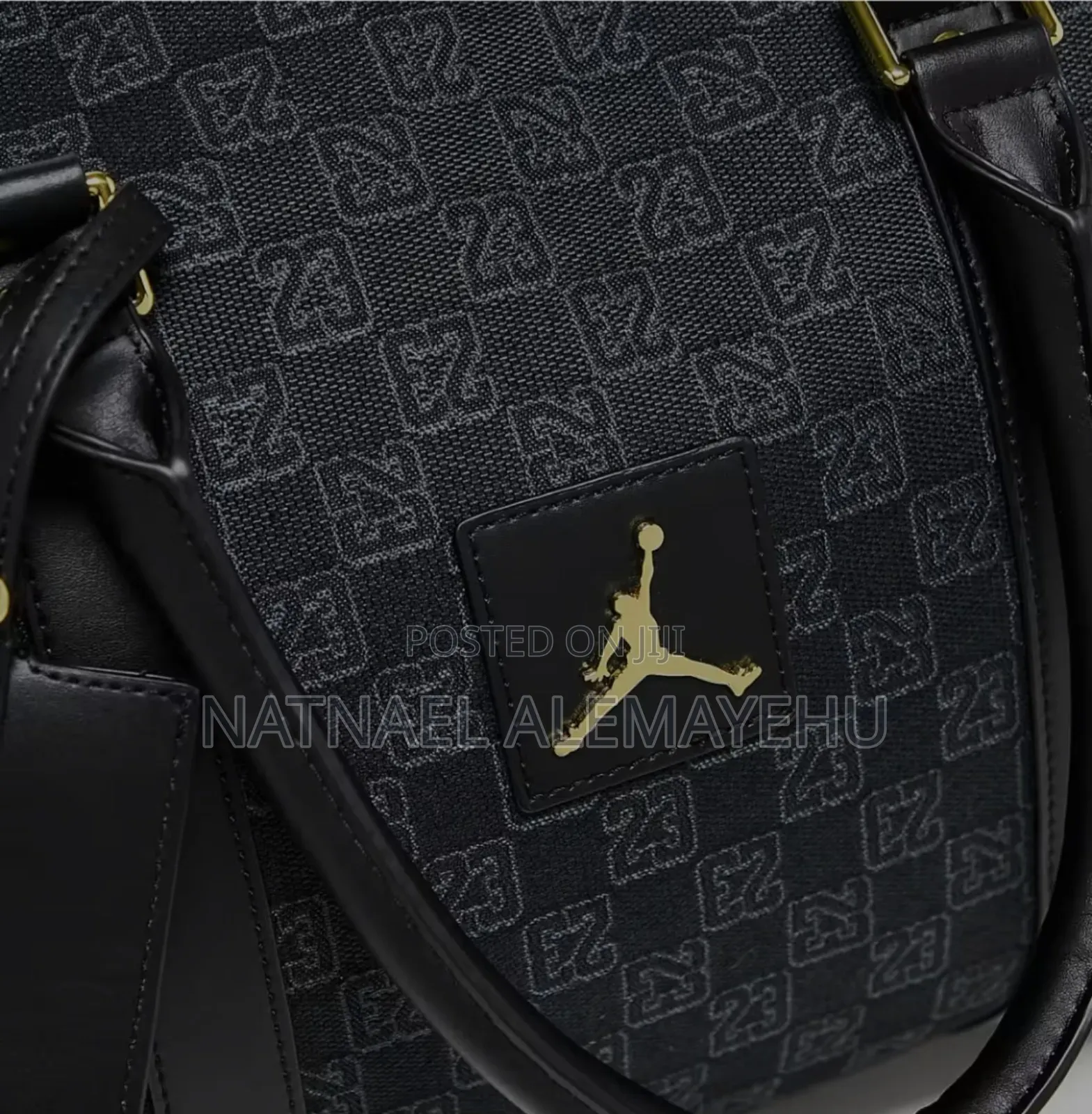 Nike Air Jordan Bag Features a Black Suitable for Travel or Gym Uses