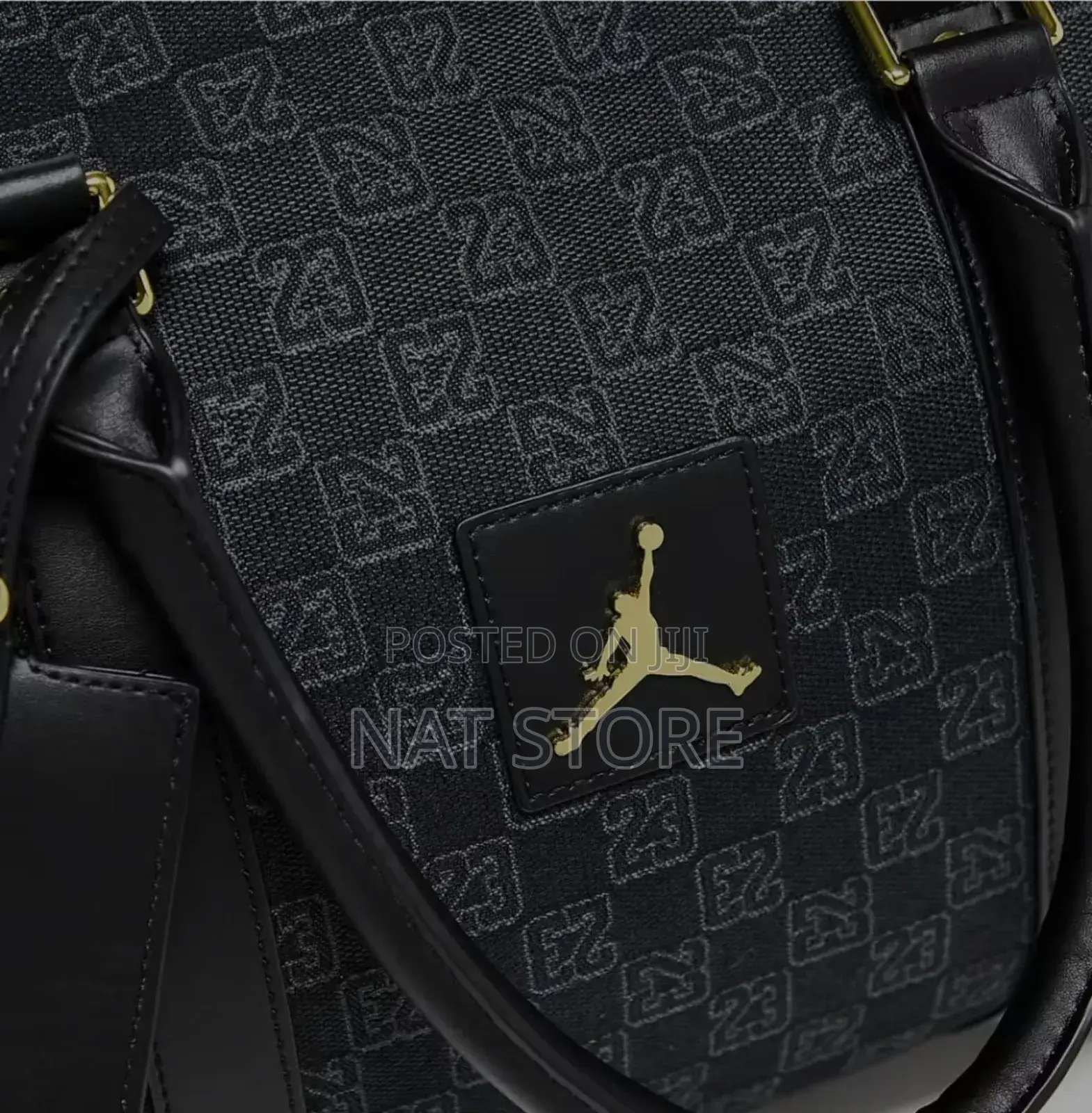 Nike Air Jordan Bag Features a Black Suitable for Travel or Gym Uses