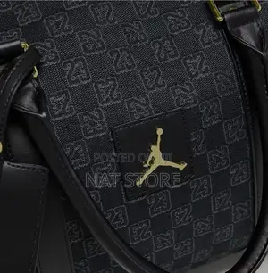 Nike Air Jordan Bag Features a Black Suitable for Travel or Gym Uses