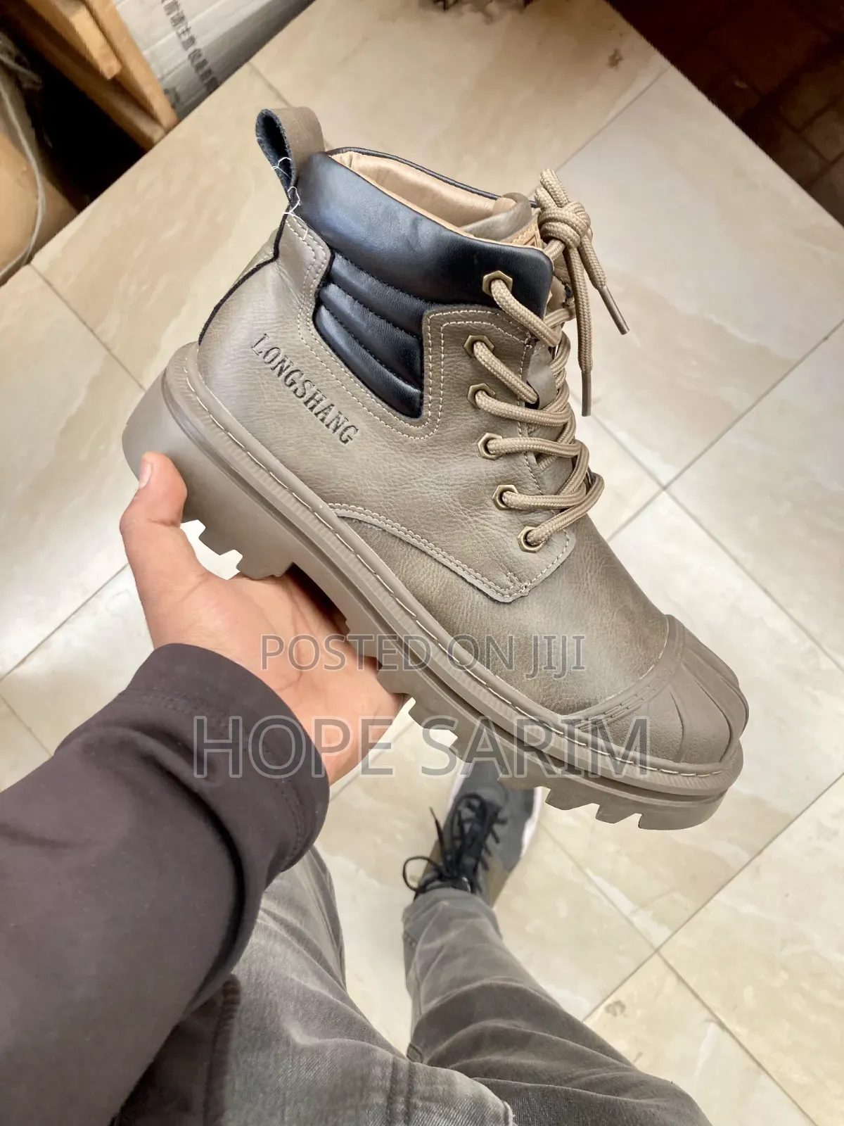 Longshang Men's Fashion High-Top Boots