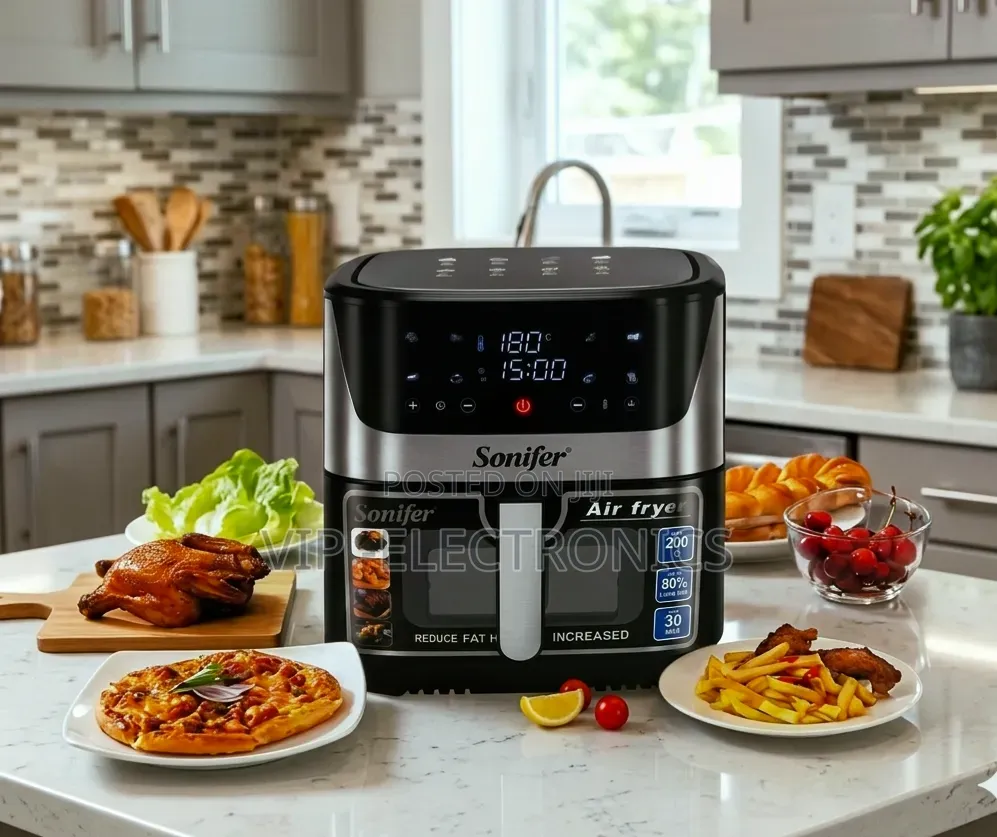 Sonifer Air Fryer 8.5l 1700w Digital Led Oil-Free Cooker