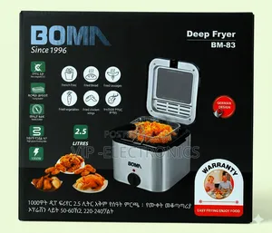 Bomn Deep Fryer 2.5l 1000w Electric Frying Machine የችብስ ማሺን