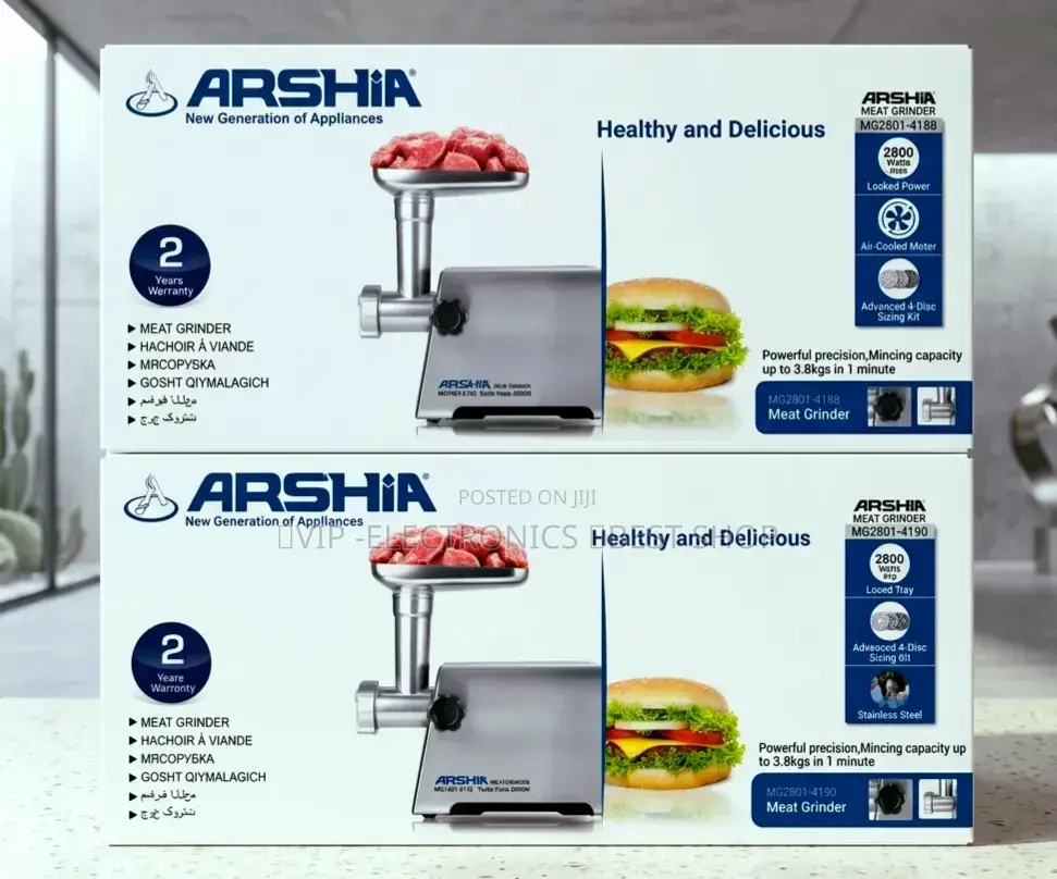 Arshia Meat Grinder the Ultimate Precision Kitchen Companion