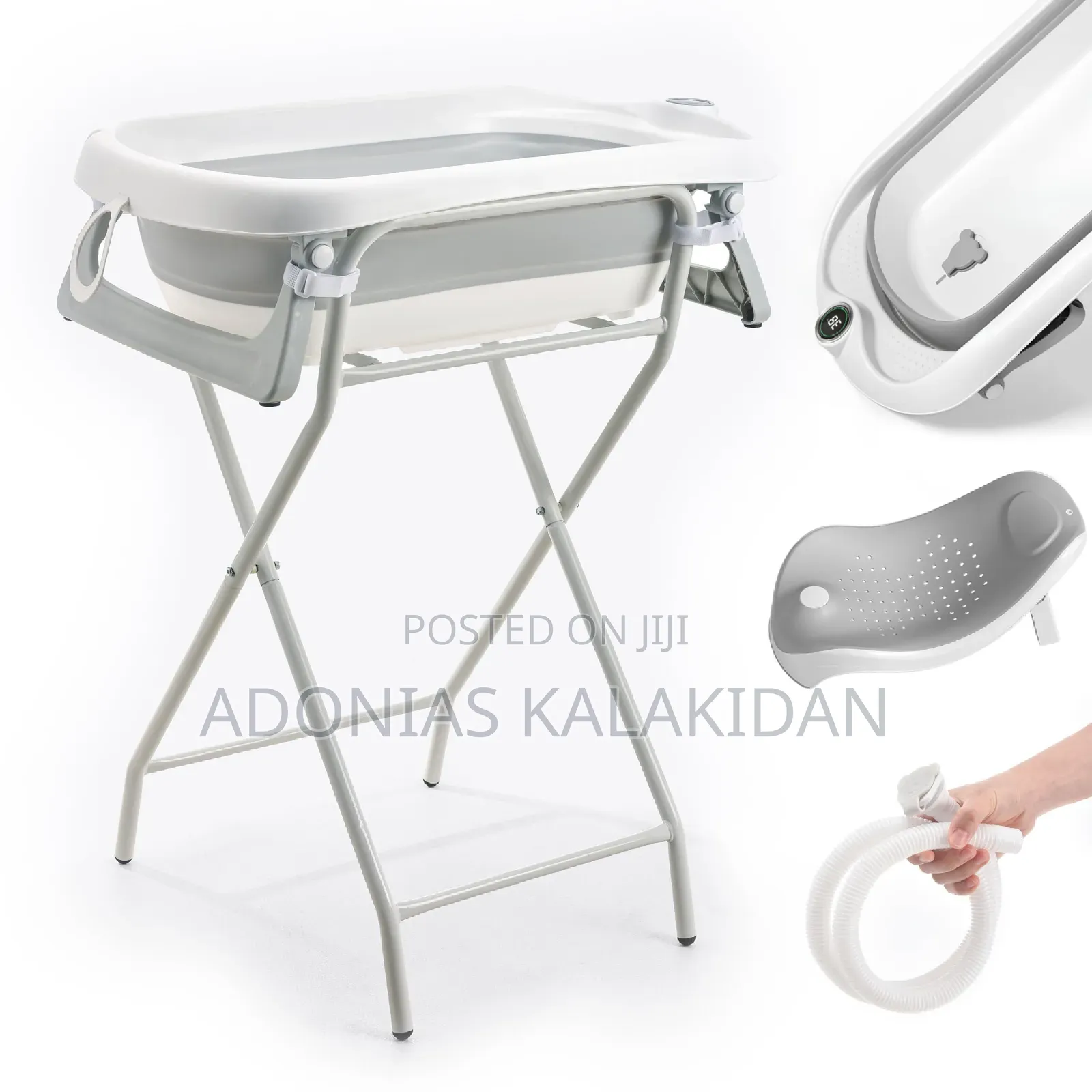 በተመሳሳይ ምርት እንዳይሸወዱ 7-in-1 Newborn Baby Bathing Tub Set With Stand