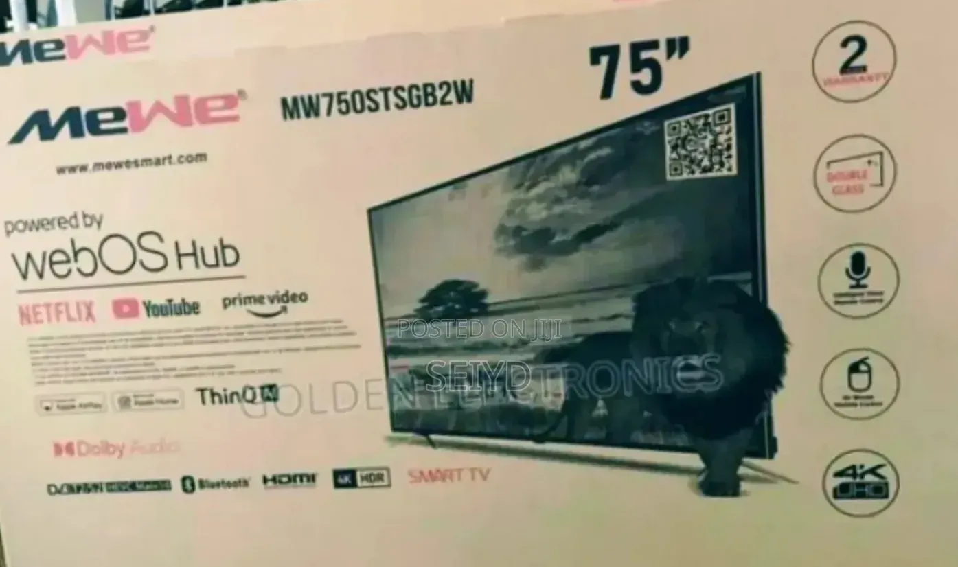 Mewe TV 75 Inch Webos Aderoyd
