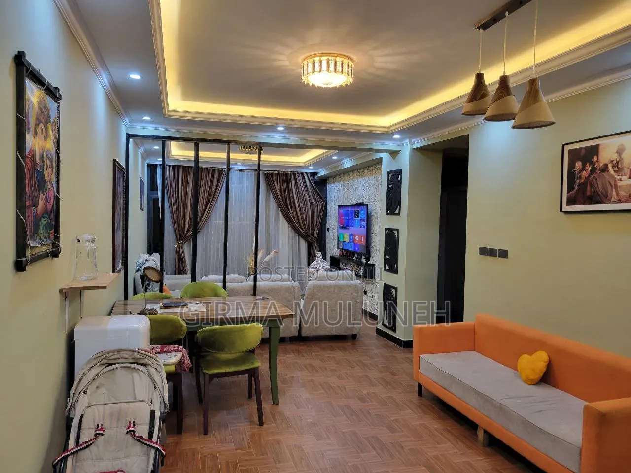 Furnished 3bdrm Apartment in አያት, Bole for sale