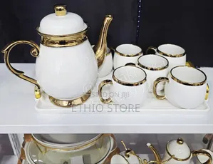 8 Set Ceramic Milk and Tea Serving Set