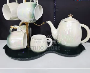 8 Set Ceramic Milk and Tea Serving Set