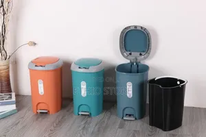 Foot Step Trash Can - Press on Garbage Bin