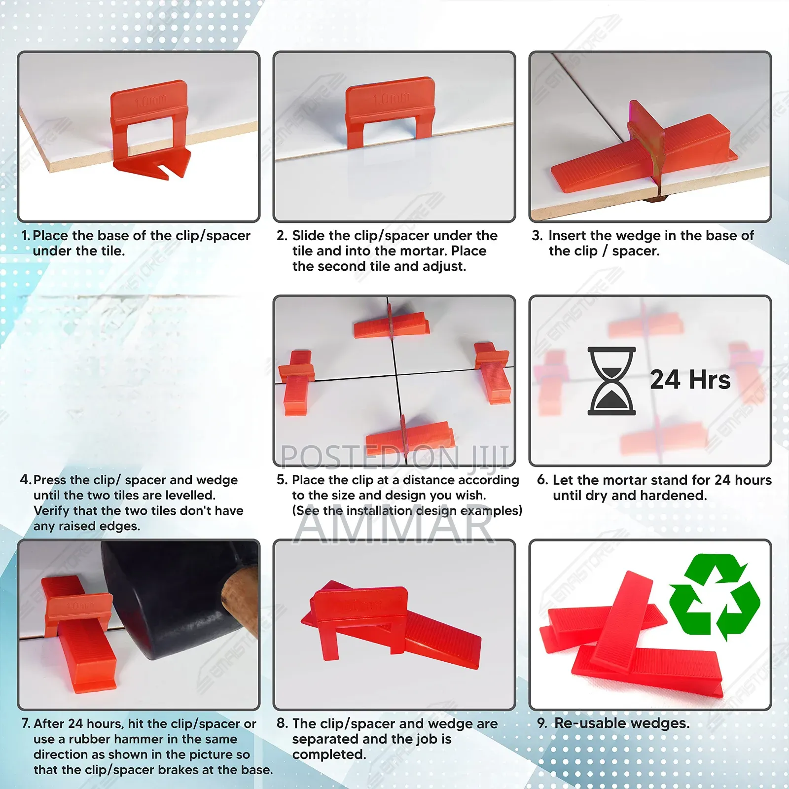 Spacer / Level Tile / Ceramic Gypsum Board, Accessories and Wallpaper